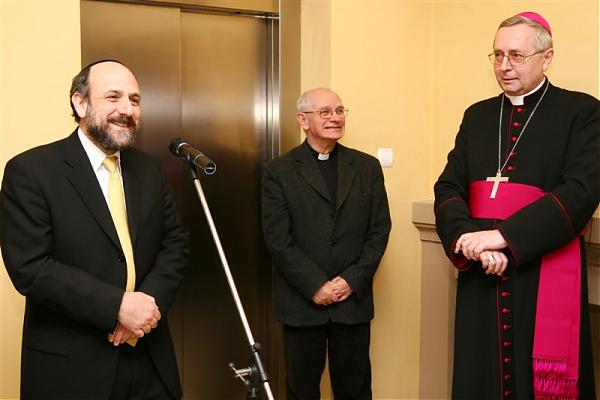 Naczelny Rabin Polski i Abp Metropolita Poznanski Stanisław Gądecki