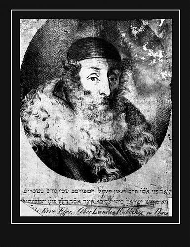 Akiva Eger jako nadrabin (Oberrabbiner) w Poznaniu; Jacob H. Sinason, The Gaon of Posen, Jerusalem  New York 1991, s. 67