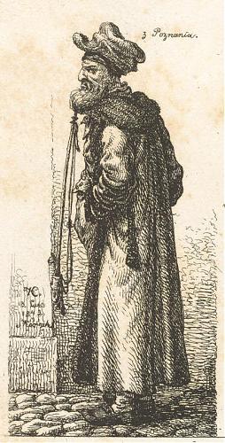 NN. Portret rabina Szlomo (Salomona) Egera z Poznania, rysunek piórkiem, ze zbiorów Muzeum Żydowskiego Instytutu Historycznego