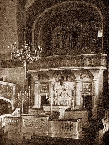 Aron ha-Kodesz synagogi w Lesznie, koniec XIX w.; ze zbiorów Muzeum Okręgowego w Lesznie