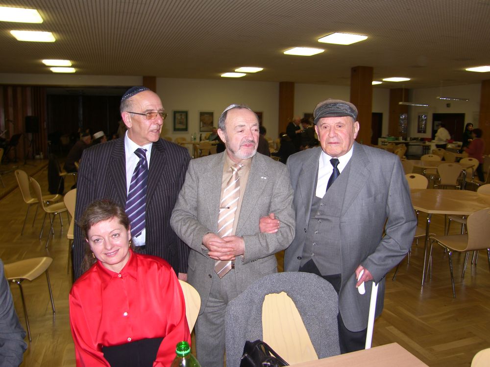 Basia, Olek, Michaił i najstarszy członek potsdamskiej Gemainde