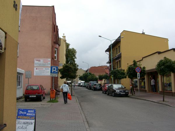 ulica Fabryczna w stronę ul. Warszawskiej