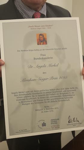 Nagroda dla Angeli Merkel