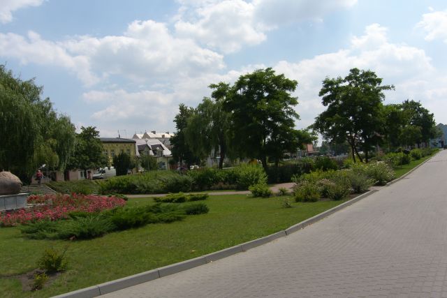 widok na centralny punkt miasta