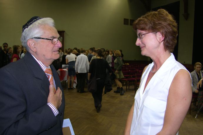 dr E.Szydłowski w rozmowie z pomysłodawczynią wydarzenia Anną Góra