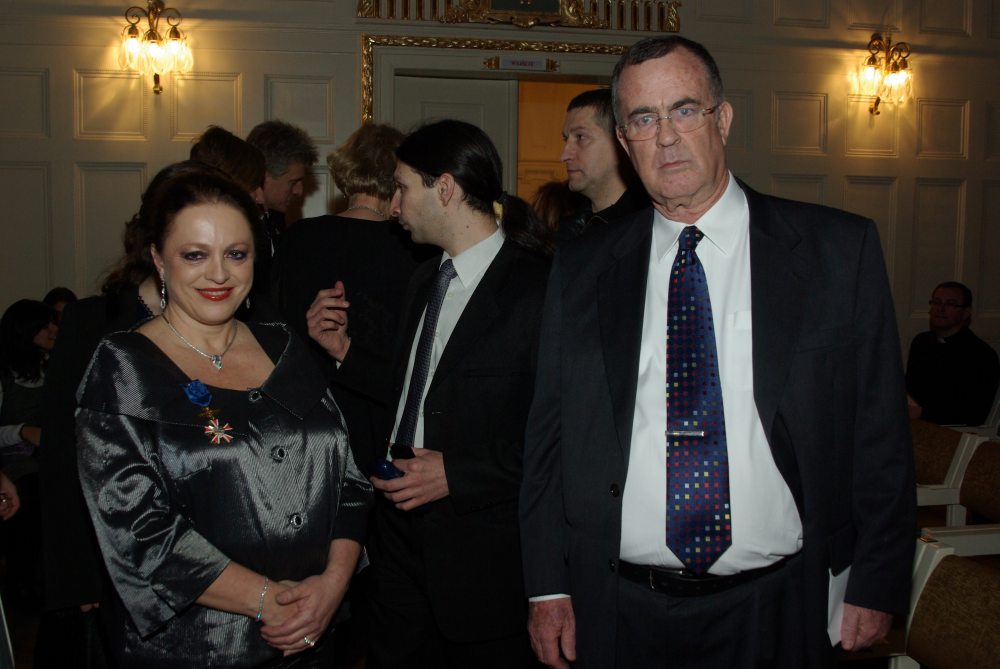 Orith Shafran y Ambasadorem Davidem Pelegiem