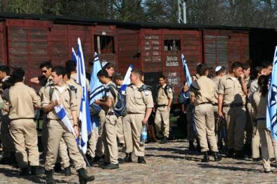 Żołnierze izraelscy podczas obchodów Jom ha-Szoa w Łodzi